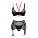 Комплект Obsessive GLANDEZ SET bra thong garter