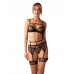 Комплект Obsessive NUITES SET bra garter bel thong 